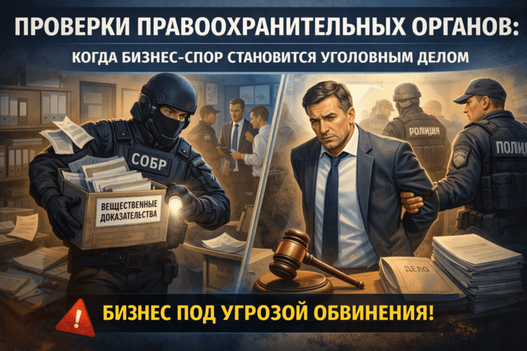 Проверки правоохранительных органов: когда бизнес-спор становится уголовным делом