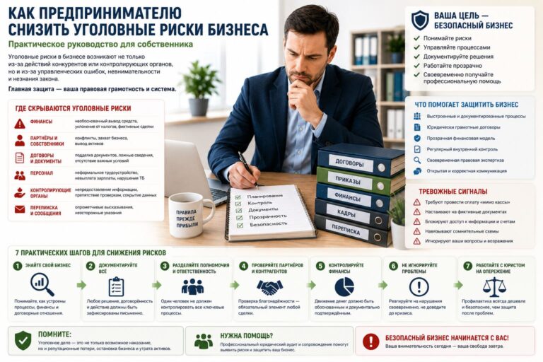 Как снизить уголовные риски бизнеса