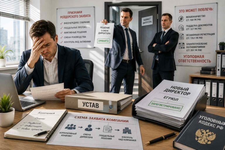 Корпоративный конфликт и захват компании