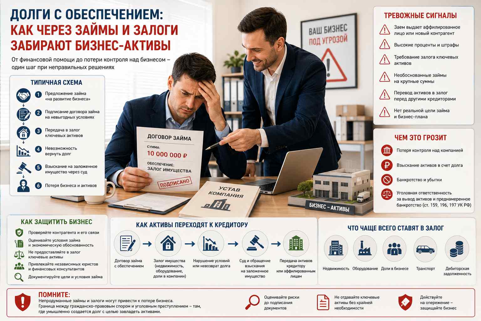 Риски займов и залогов для бизнеса